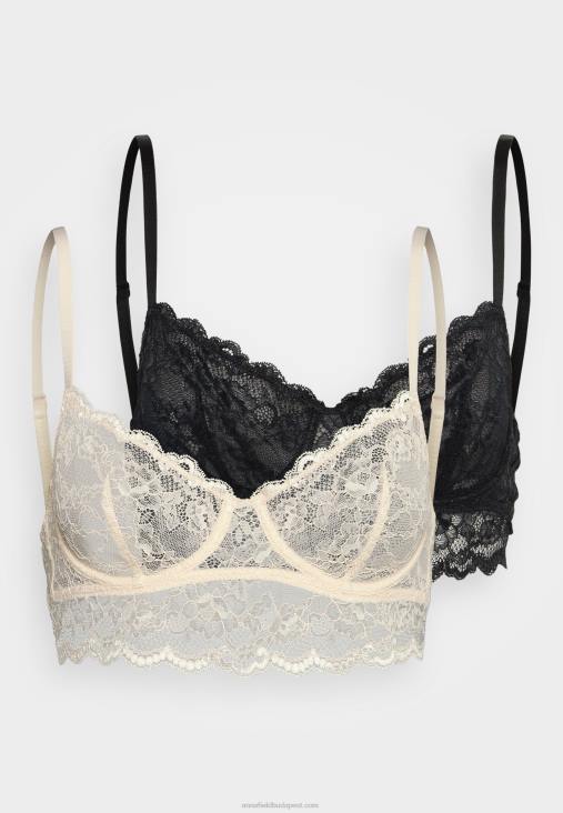 Anna Field nők 2 csomag aláhúzott melltartó rózsaszín/fekete RTVD928