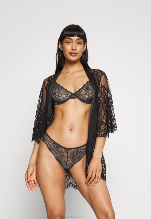 Anna Field nők 5 csomagos tanga fekete RTVD1006