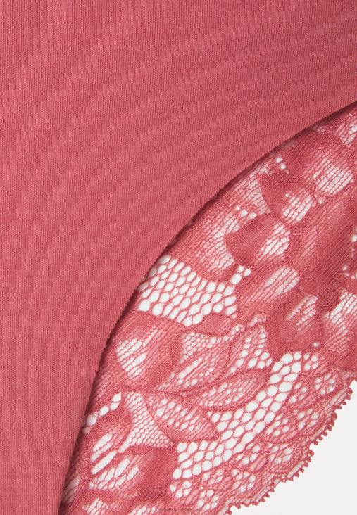 Anna Field nők 7 pp pamut és csipke brazil rövidnadrág rózsaszín/fehér/fekete RTVD953