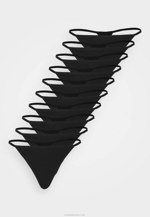 Anna Field nők cody 10pp pamut tanga fekete RTVD986