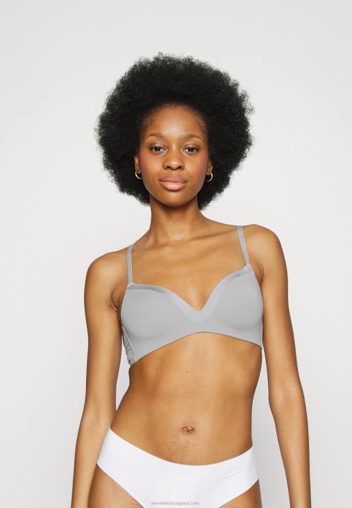 Anna Field nők edison 2 csomagos, vezeték nélküli póló melltartó fehér/szürke RTVD915