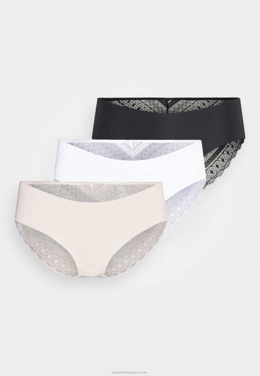 Anna Field nők frolice 3pp rövidnadrág fekete/nude/fehér RTVD992