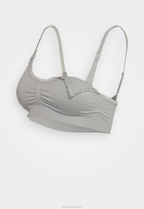 Anna Field nők kismama varrat nélküli melltartó, 2 csomagos melltartó szürke/fekete RTVD952