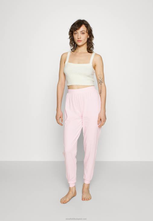 Anna Field nők 2 csomagos pizsama alsó fekete/fehér RTVD1075