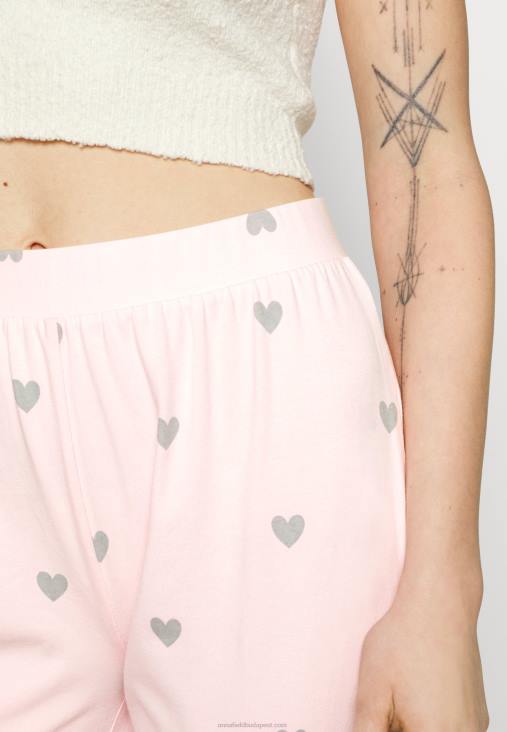 Anna Field nők 2 csomagos pizsama alsó rózsaszín/szürke RTVD1076