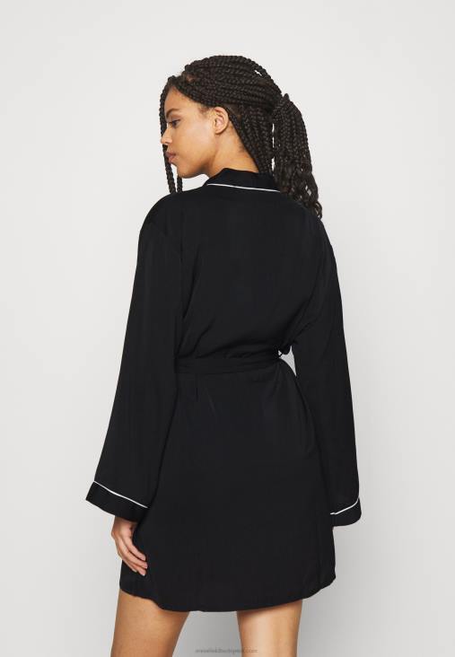 Anna Field nők amanda szatén pongyola pongyola fekete RTVD1088