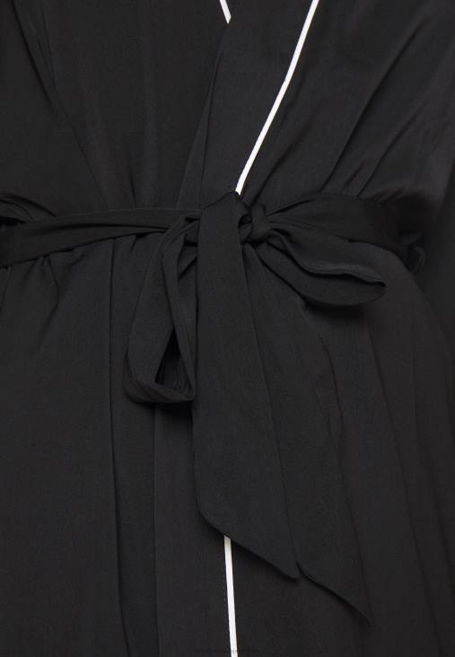 Anna Field nők amanda szatén pongyola pongyola fekete RTVD1088