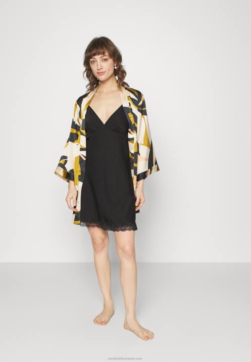 Anna Field nők fekete hálóing RTVD1053