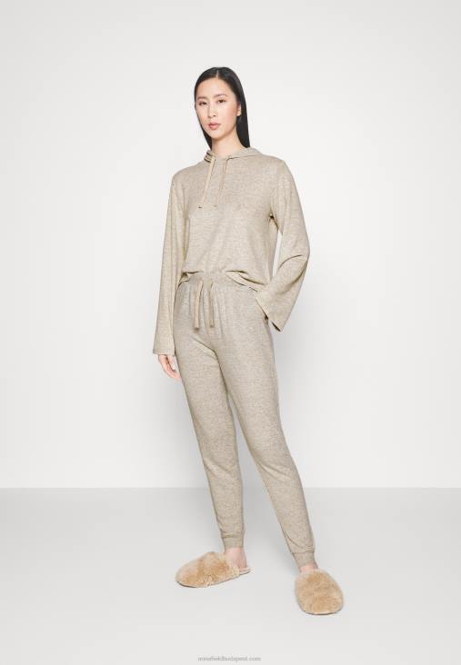 Anna Field nők pizsama garnitúra barna RTVD1067