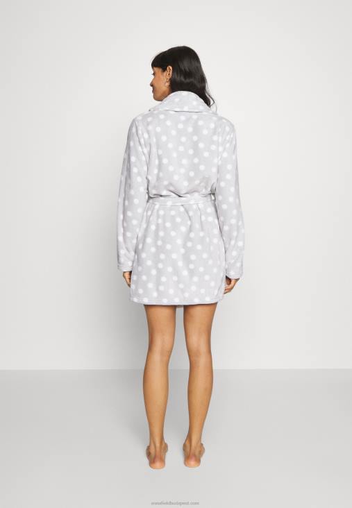 Anna Field nők pongyola szürke/fehér RTVD1093