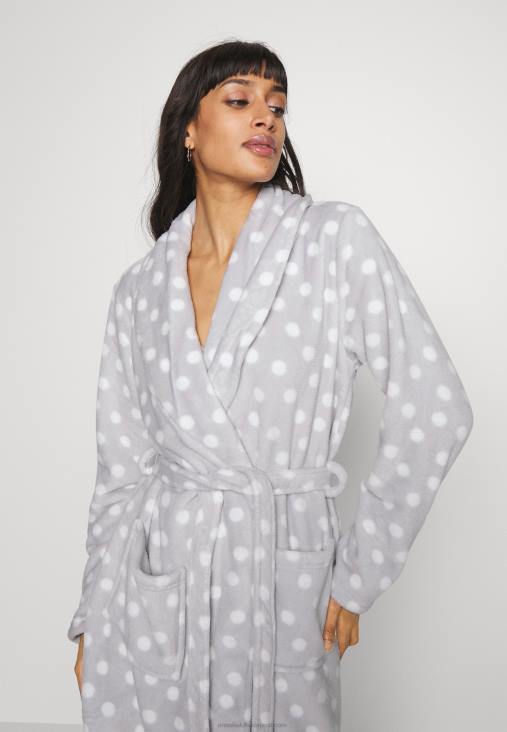 Anna Field nők pongyola szürke/fehér RTVD1093