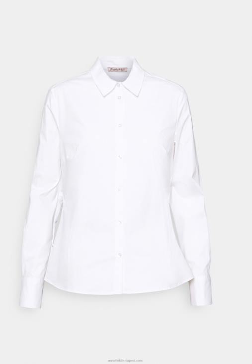 Anna Field nők gombos blúz fehér RTVD675