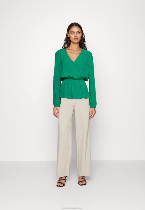 Anna Field nők peplum blúz zöld RTVD692