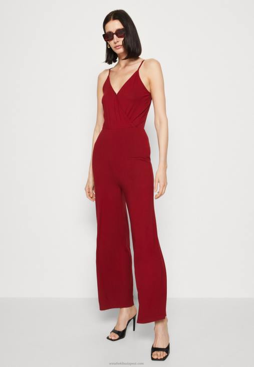 Anna Field nők jumpsuit sötétvörös RTVD882