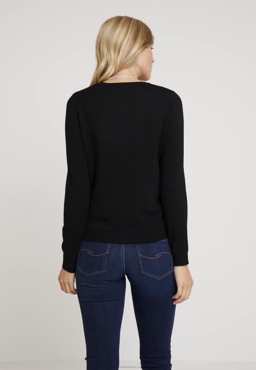 Anna Field nők kardigán fekete RTVD820