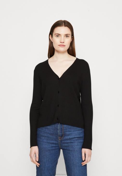 Anna Field nők kardigán fekete RTVD824