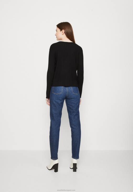 Anna Field nők kardigán fekete RTVD824