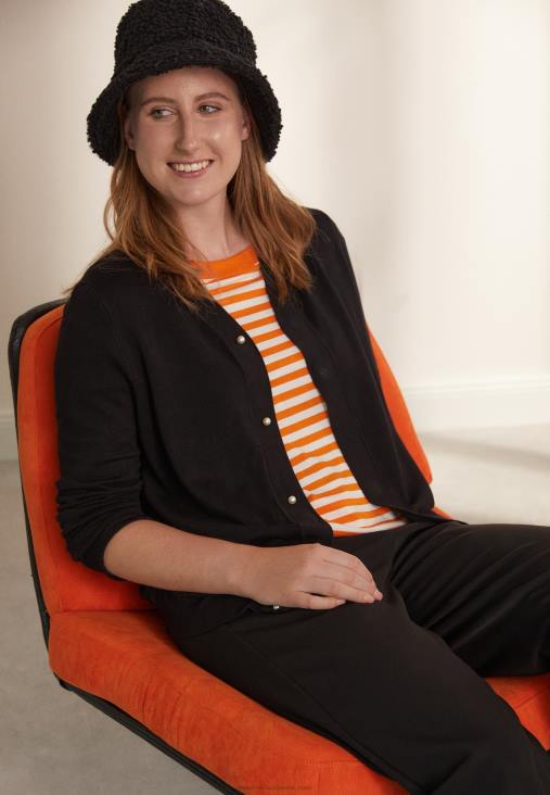 Anna Field nők kardigán fekete RTVD828