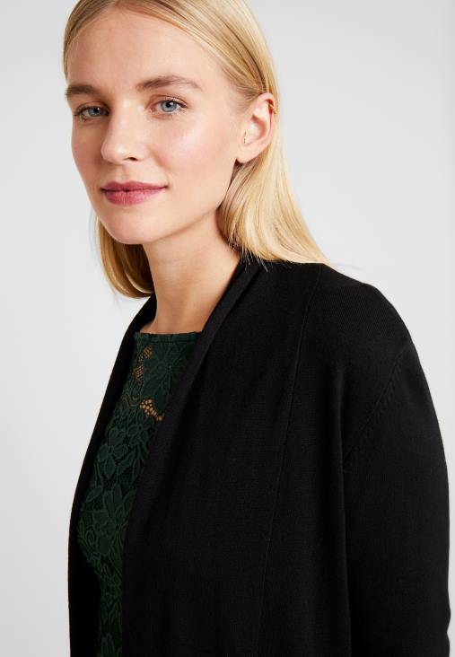 Anna Field nők kardigán fekete RTVD831