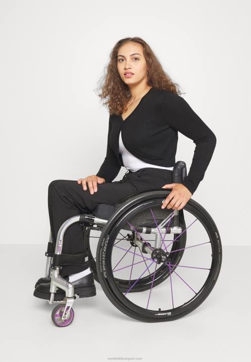 Anna Field nők kardigán fekete RTVD832