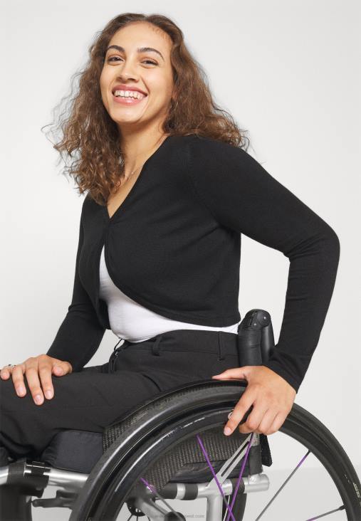 Anna Field nők kardigán fekete RTVD832