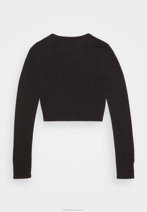 Anna Field nők kardigán fekete RTVD832