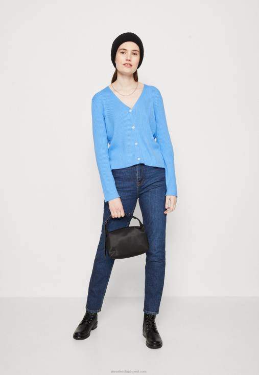 Anna Field nők kardigán kék RTVD829