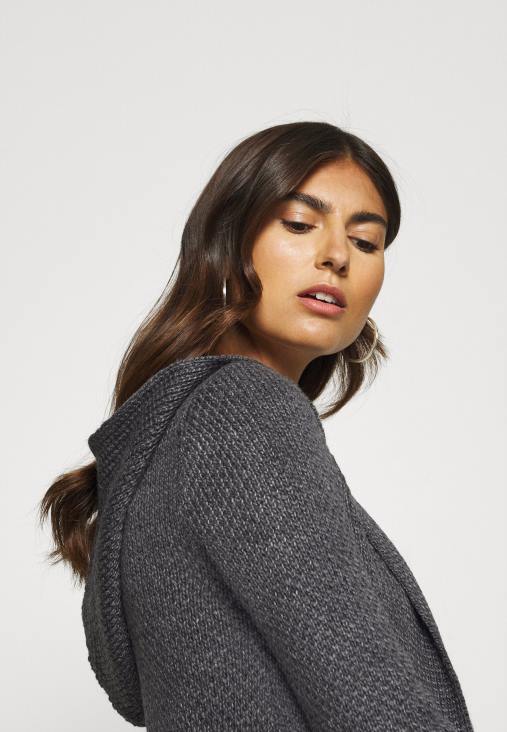 Anna Field nők kardigán sötétszürke melanzs RTVD823
