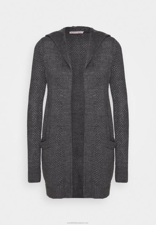 Anna Field nők kardigán sötétszürke melanzs RTVD823