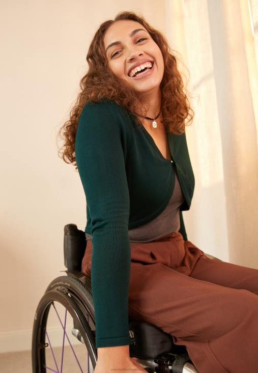 Anna Field nők kardigán sötétzöld RTVD830