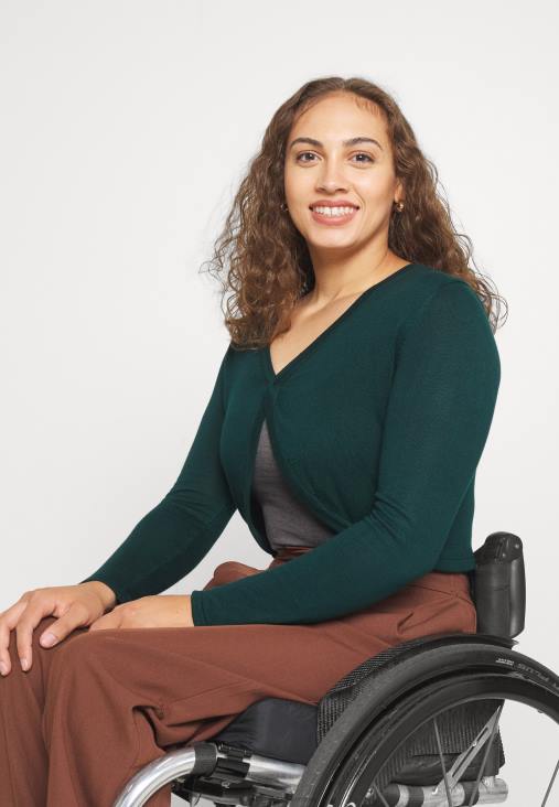 Anna Field nők kardigán sötétzöld RTVD830