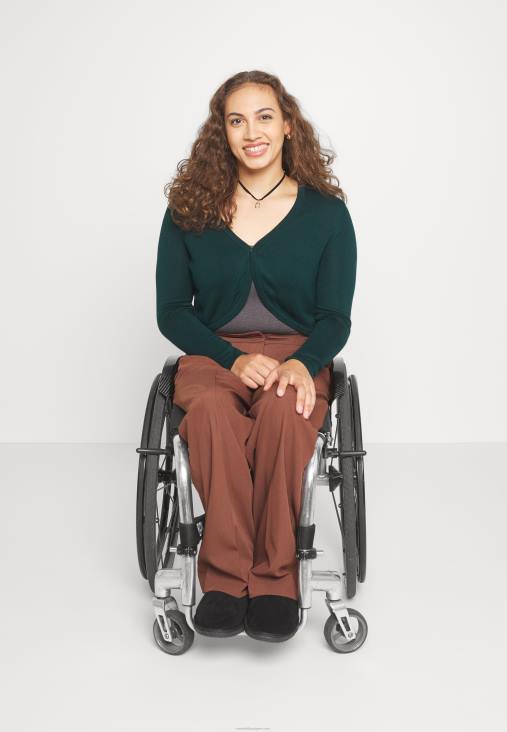 Anna Field nők kardigán sötétzöld RTVD830