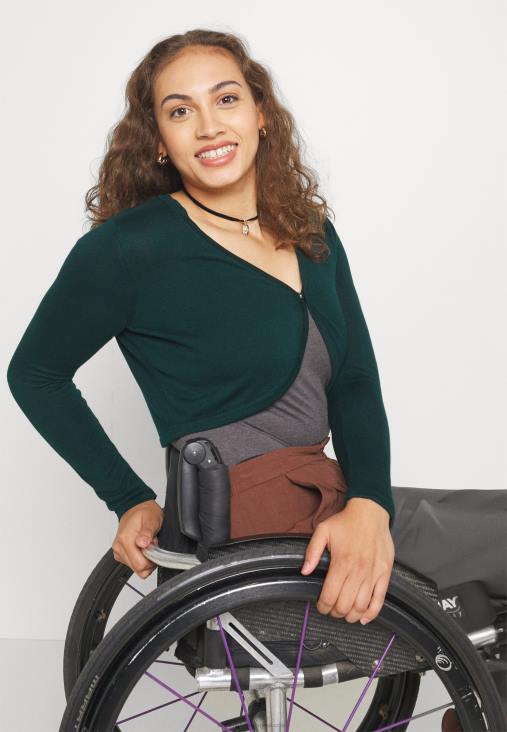 Anna Field nők kardigán sötétzöld RTVD830