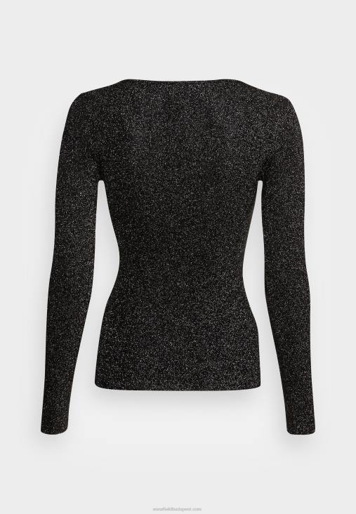 Anna Field nők lurex jumper fekete RTVD854