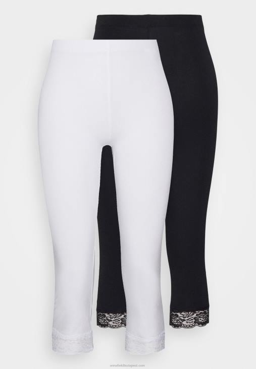 Anna Field nők 2 csomagos leggings nadrág fekete/fehér RTVD661