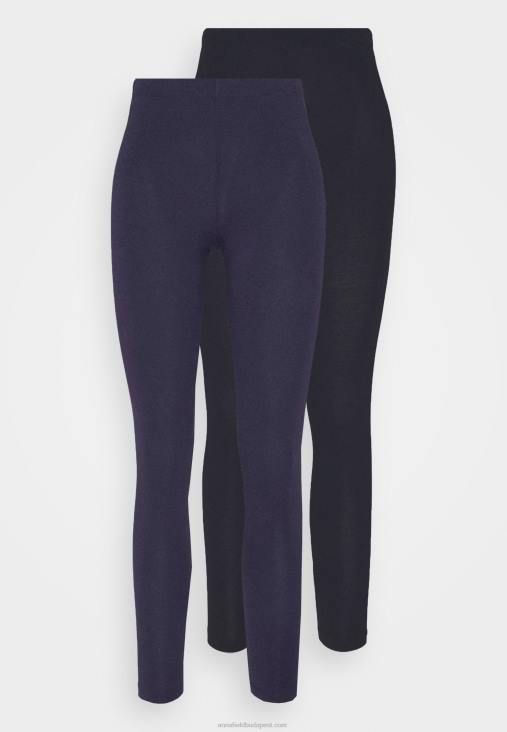 Anna Field nők 2 csomagos leggings nadrág fekete/sötétkék RTVD660