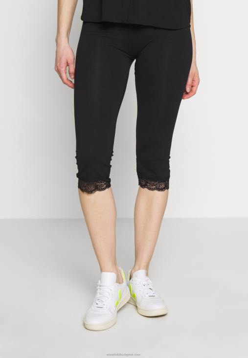 Anna Field nők capri leggings csipke leggings nadrág fekete RTVD655