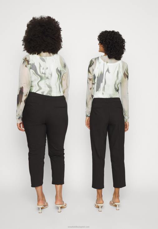 Anna Field nők chinos fekete RTVD597