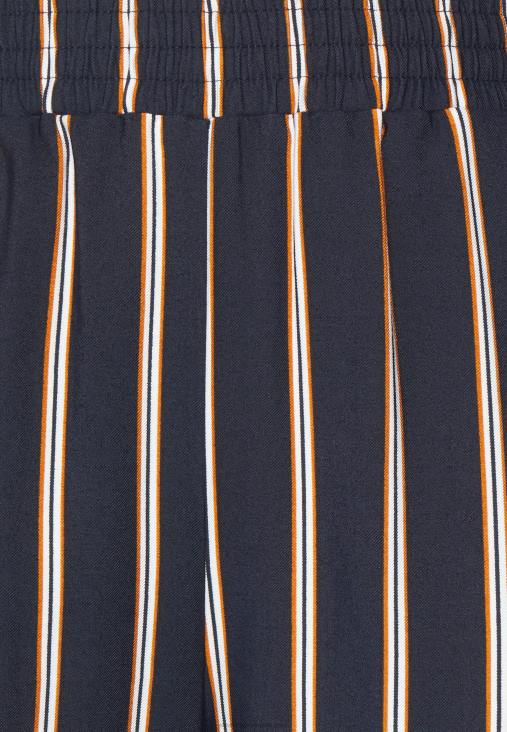 Anna Field nők nadrág sötétkék/barna/fehér RTVD636