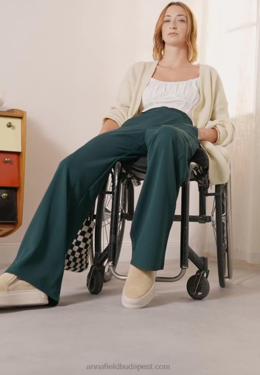 Anna Field nők nadrág sötétzöld RTVD650