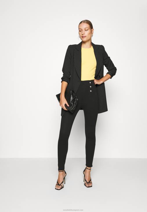 Anna Field nők punto leggings gombrészlettel leggings nadrág fekete RTVD652