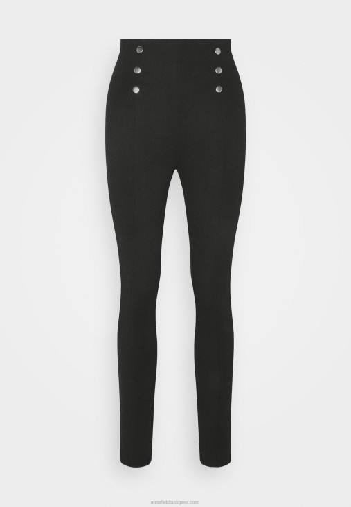 Anna Field nők punto leggings gombrészlettel leggings nadrág fekete RTVD652