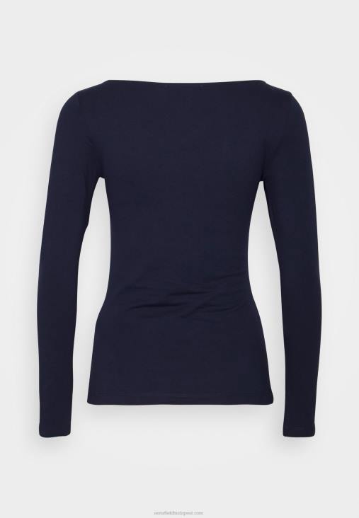 Anna Field nők 2 csomag hosszú ujjú felső fehér/tengerkék RTVD587