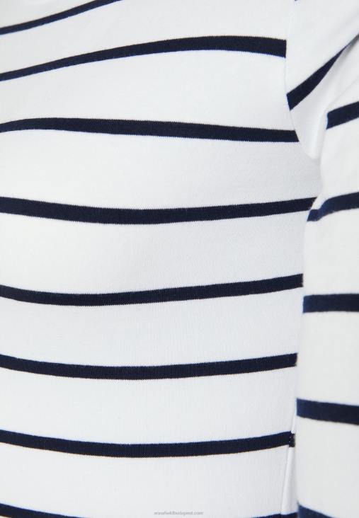 Anna Field nők 2 csomag hosszú ujjú felső fehér/tengerkék RTVD587