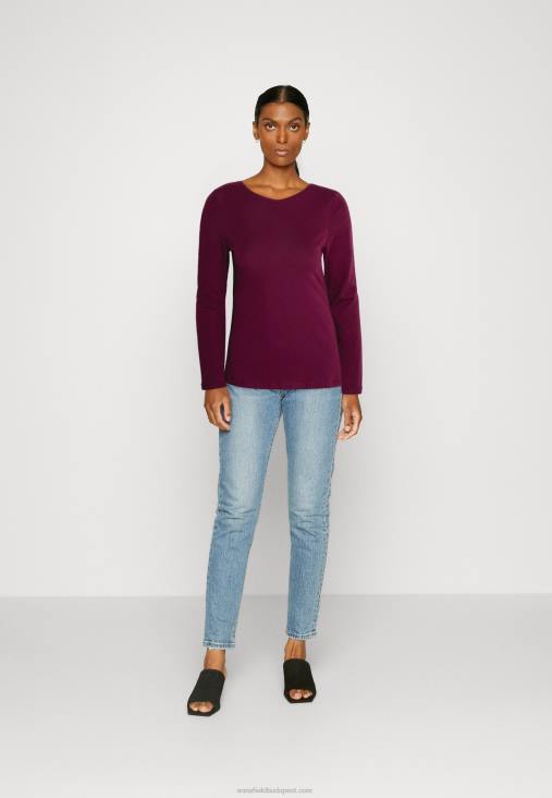 Anna Field nők 2 csomag hosszú ujjú felső sötétvörös/fekete RTVD589