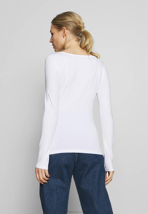 Anna Field nők 2 csomag hosszú ujjú felső tengeri kék/fehér RTVD539