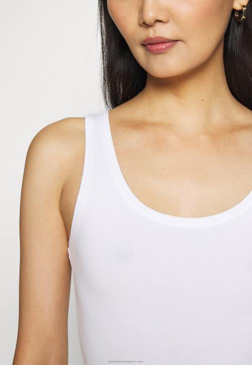 Anna Field nők 2 csomagos felső fehér RTVD404