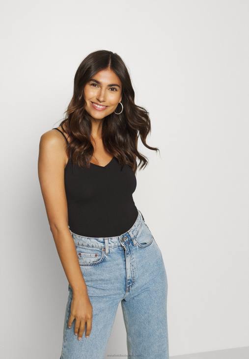 Anna Field nők 2 csomagos felső fehér/fekete RTVD507