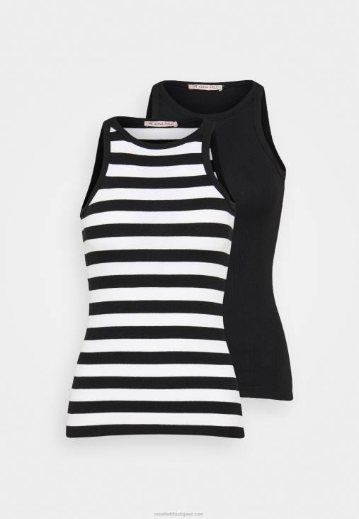 Anna Field nők 2 csomagos felső fekete RTVD383