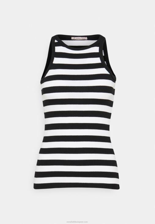 Anna Field nők 2 csomagos felső fekete RTVD383